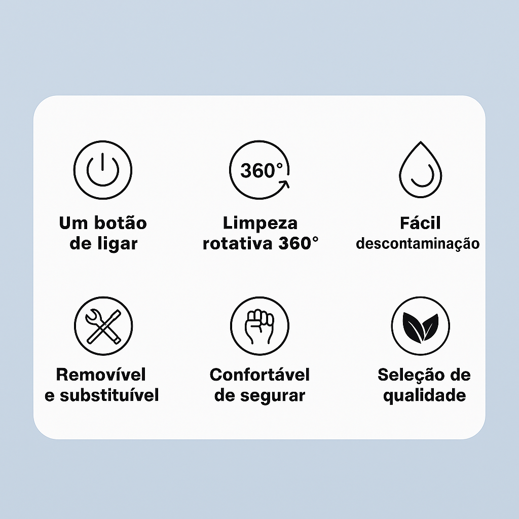 Escova de Limpeza Elétrica